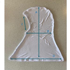 Balaclava modelo básico modal — cofia escafandra reutilizable
